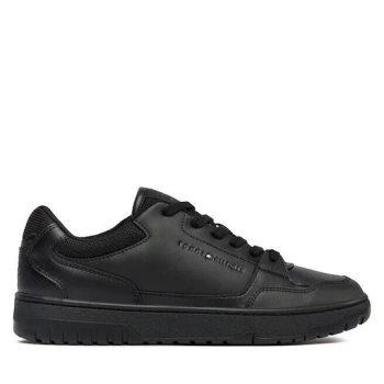 Sneaker Tommy Hilfiger Basket Core Leather Μαύρα