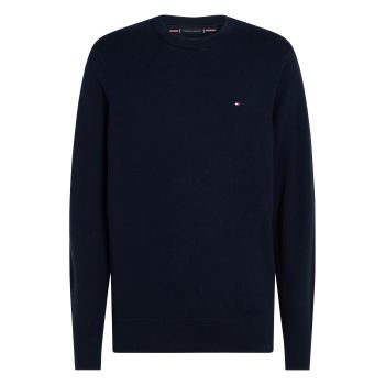 Πλεκτό Tommy Hilfiger Pima Cotton Cashmere Crew Neck Μπλε