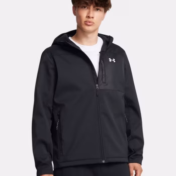 Jacket UNDER ARMOUR Shield Hooded Μαύρη