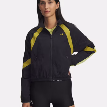 Ζακέτα UNDER ARMOUR Icon Crinkle Μαύρη