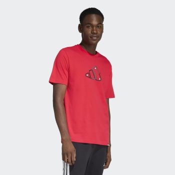 T-Shirt ADIDAS MTS Track Κόκκινο