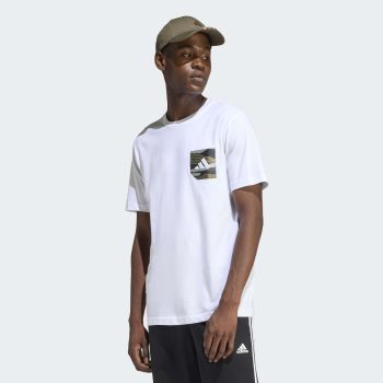 T-Shirt ADIDAS Camo Pocket Λευκό