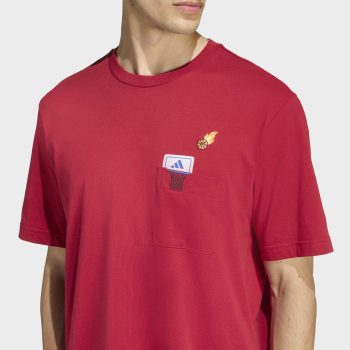 T-Shirt ADIDAS Mini Bball Κόκκινο