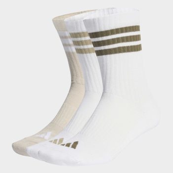 Κάλτσες ADIDAS 3S Essential Crew Λευκές Μακριές