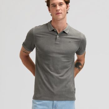 Polo LEE Garment Dye Γκρι