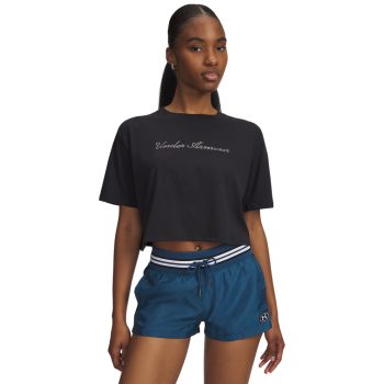 Γυναικείο T-Shirt UNDER ARMOUR WM Crop Μαύρο