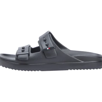 Παντόφλα TOMMY HILFIGER Light Adjustable Pool Μαύρη
