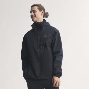 Μπουφάν ADIDAS Mountain 2L Rain Jacket Μαύρο