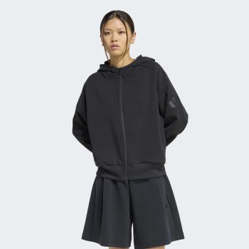 Γυναικεία Ζακέτα ADIDAS Soft Lux FZ Μαύρη