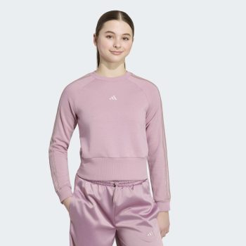 Παιδικό Φούτερ ADIDAS J Satin Sweatshirt Μωβ