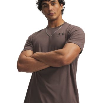 T-Shirt UNDER ARMOUR Left Chest Logo Καφέ