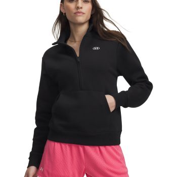 Γυναικείο Φούτερ UNDER ARMOUR Rival Fleece Half Zip Μαύρο