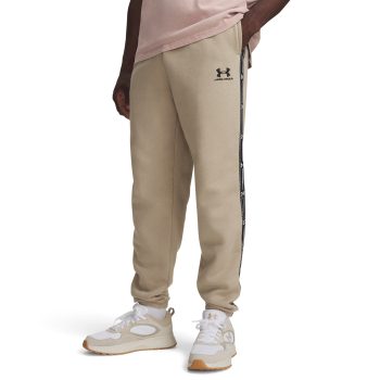 Παντελόνι UNDER ARMOUR Icon Fleece Taped Μπεζ