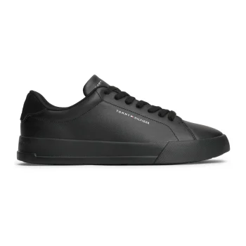 Παπούτσι TOMMY HILFIGER Court Leather Detail Μαύρο