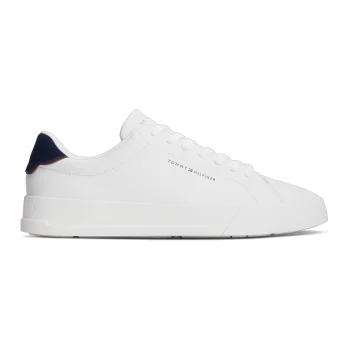 Παπούτσι TOMMY HILFIGER Court Leather Detail Λευκό