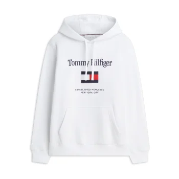 Φούτερ TOMMY HILFIGER Embro Flag Λευκό
