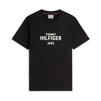 T-Shirt TOMMY HILFIGER Brand Love Stack Μαύρο