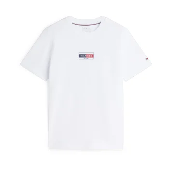 T-Shirt TOMMY HILFIGER Brand Love Small Flag Λευκό