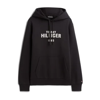 Φούτερ TOMMY HILFIGER Stack Reg Fleece Μαύρο
