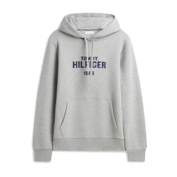 Φούτερ TOMMY HILFIGER Stack Reg Fleece Γκρι