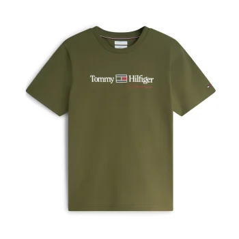 Plus Size T-Shirt TOMMY HILFIGER Brand Love Graphic Λαδί